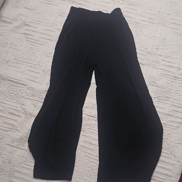 Windhorse Pants - Black Harem Style Wide-Leg Pants